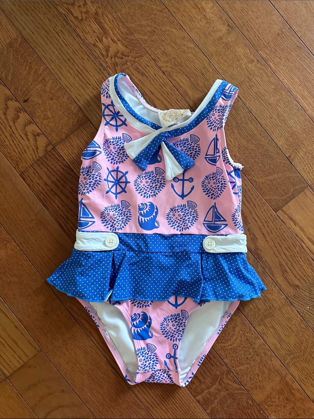 The Beaufort Bonnet Company pink and blue skirted one piece!